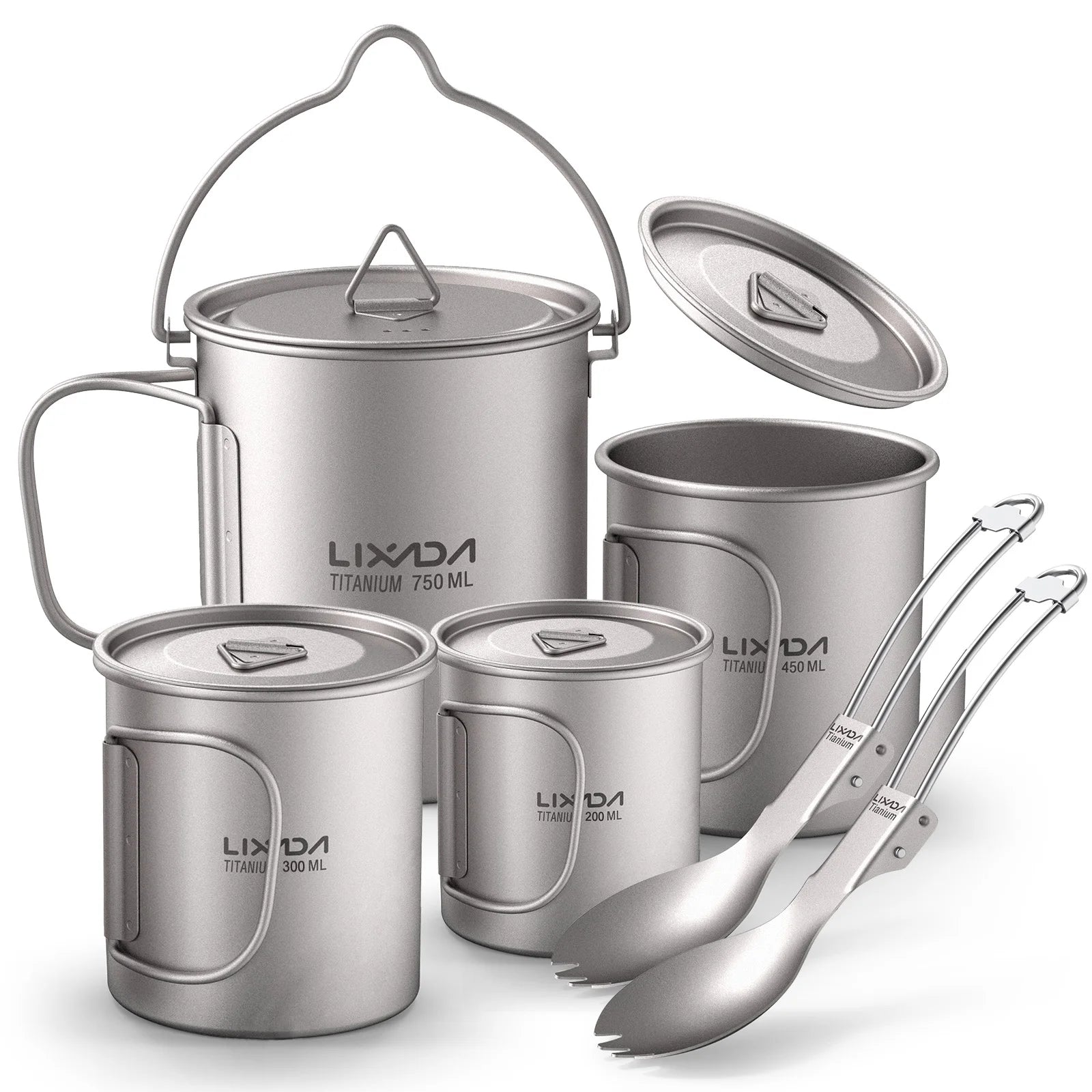 Lixada Titanium Camping Cup Set