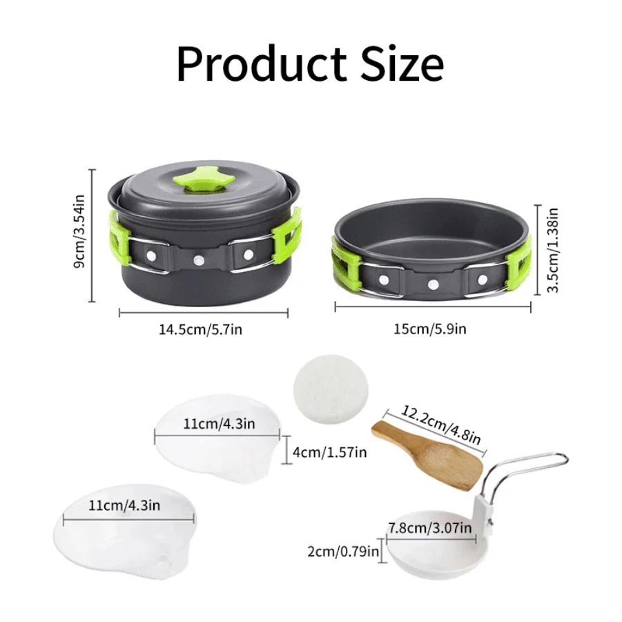 Backpacker Cooking Set with Storage Bag