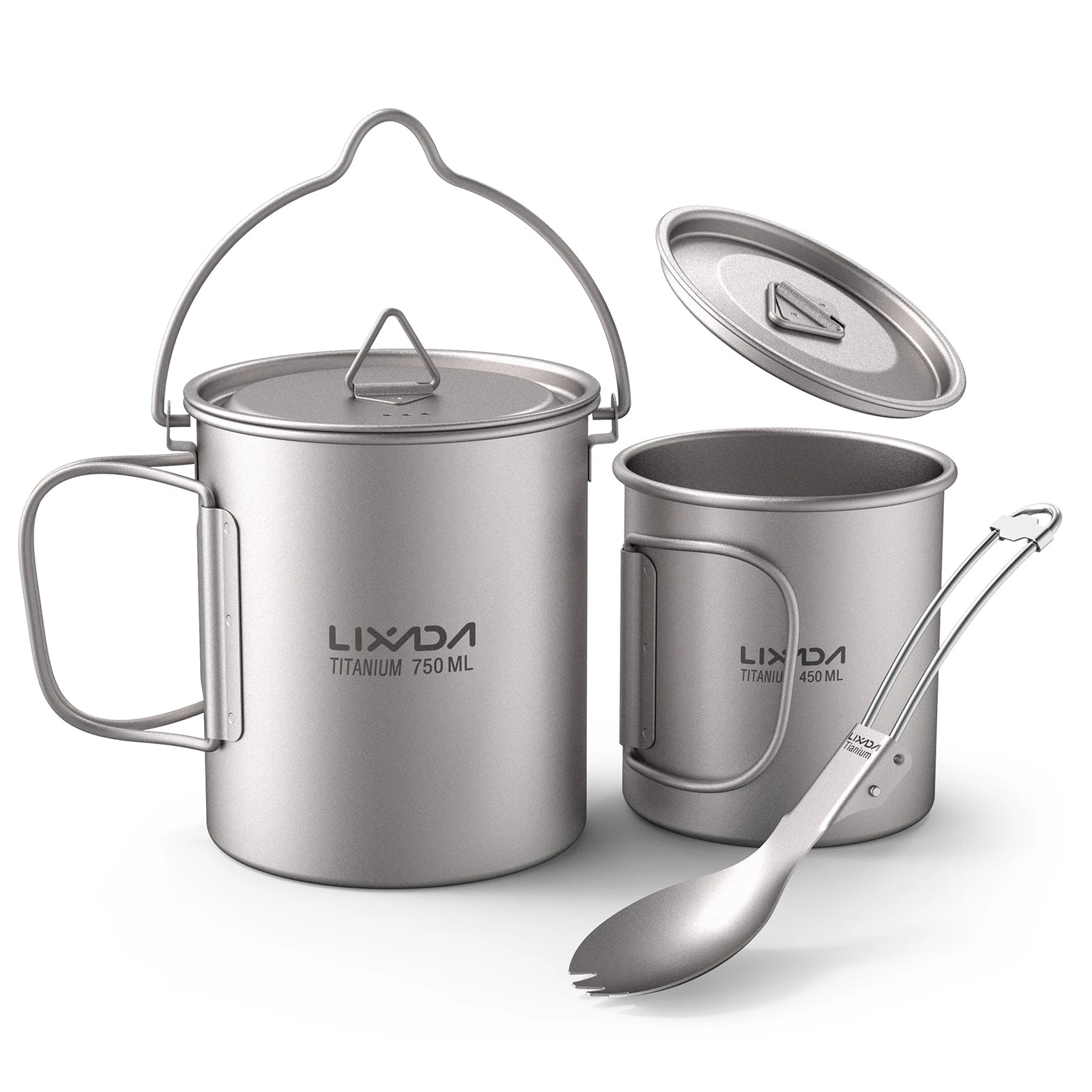 Lixada Titanium Camping Cup Set