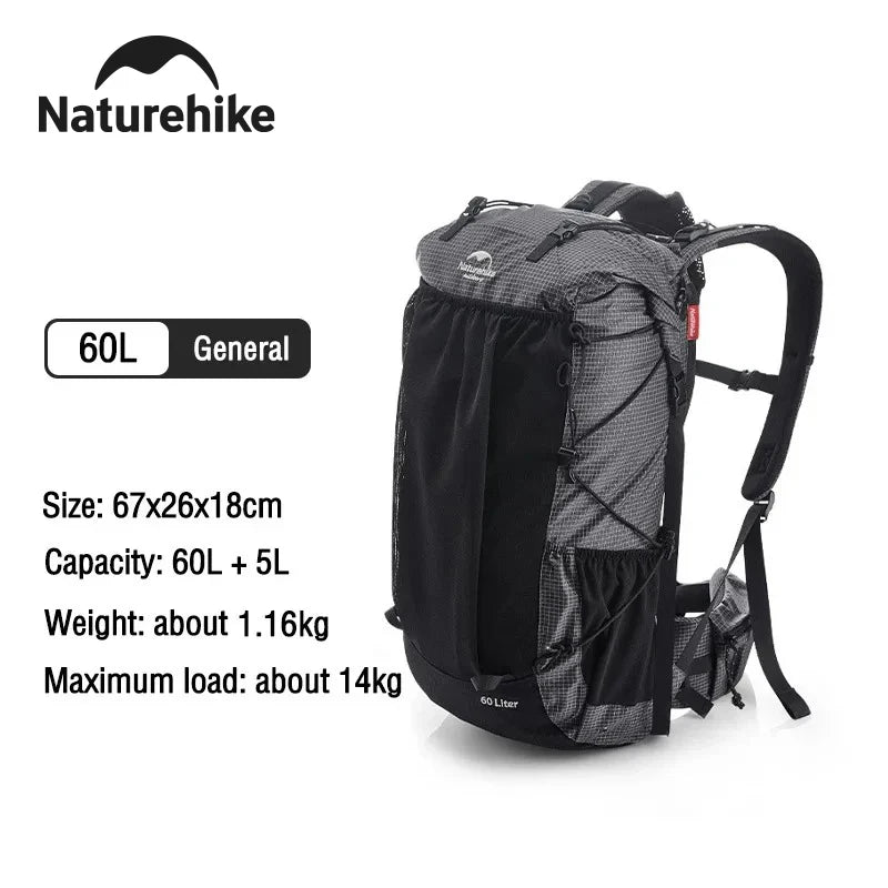 Naturehike 65L Waterproof Mountain Backpack