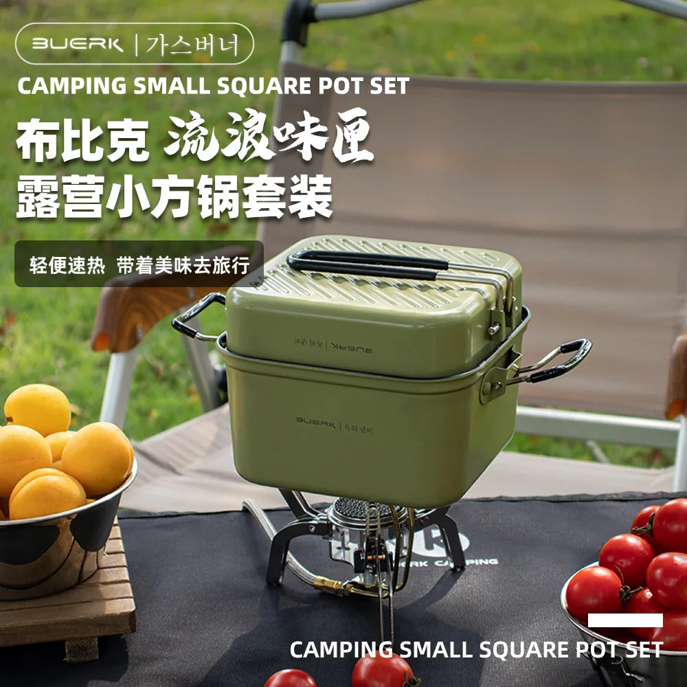 Portable Camping Cooking Pot Set