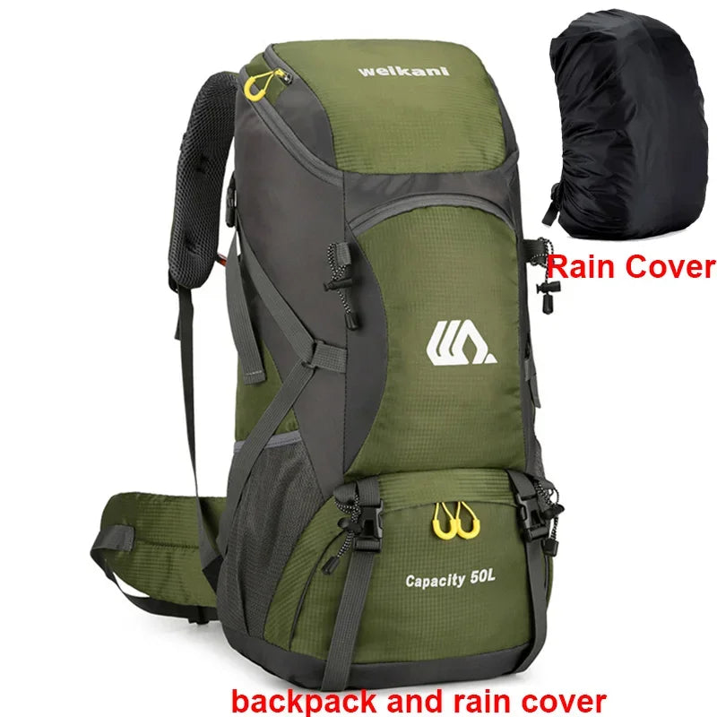 50L Waterproof Travel Hiking Backpack