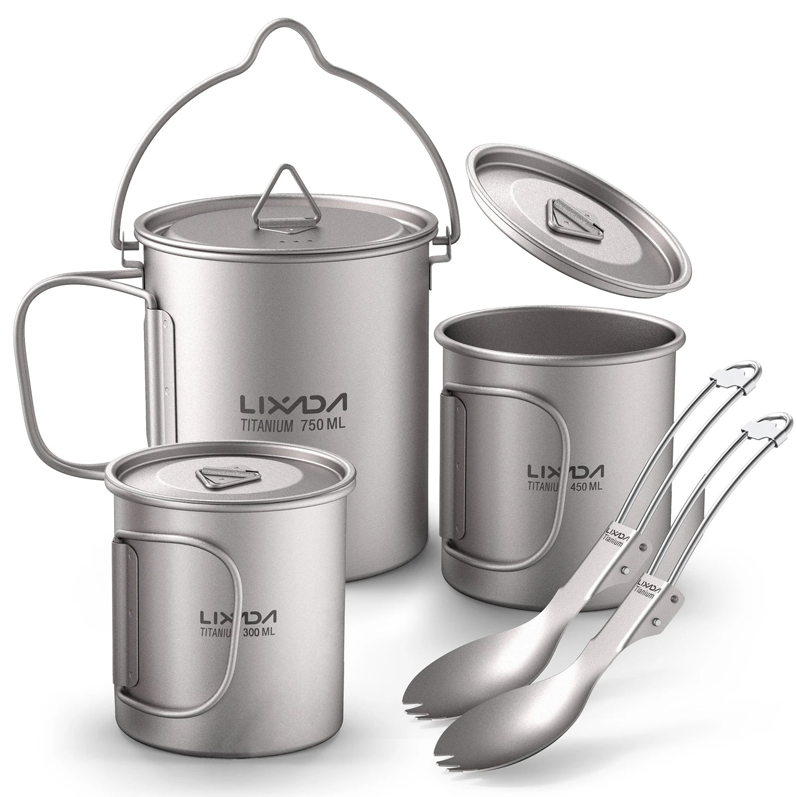 Lixada Titanium Camping Cup Set