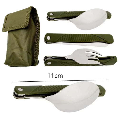 3-Piece Folding Camping Cutlery Set