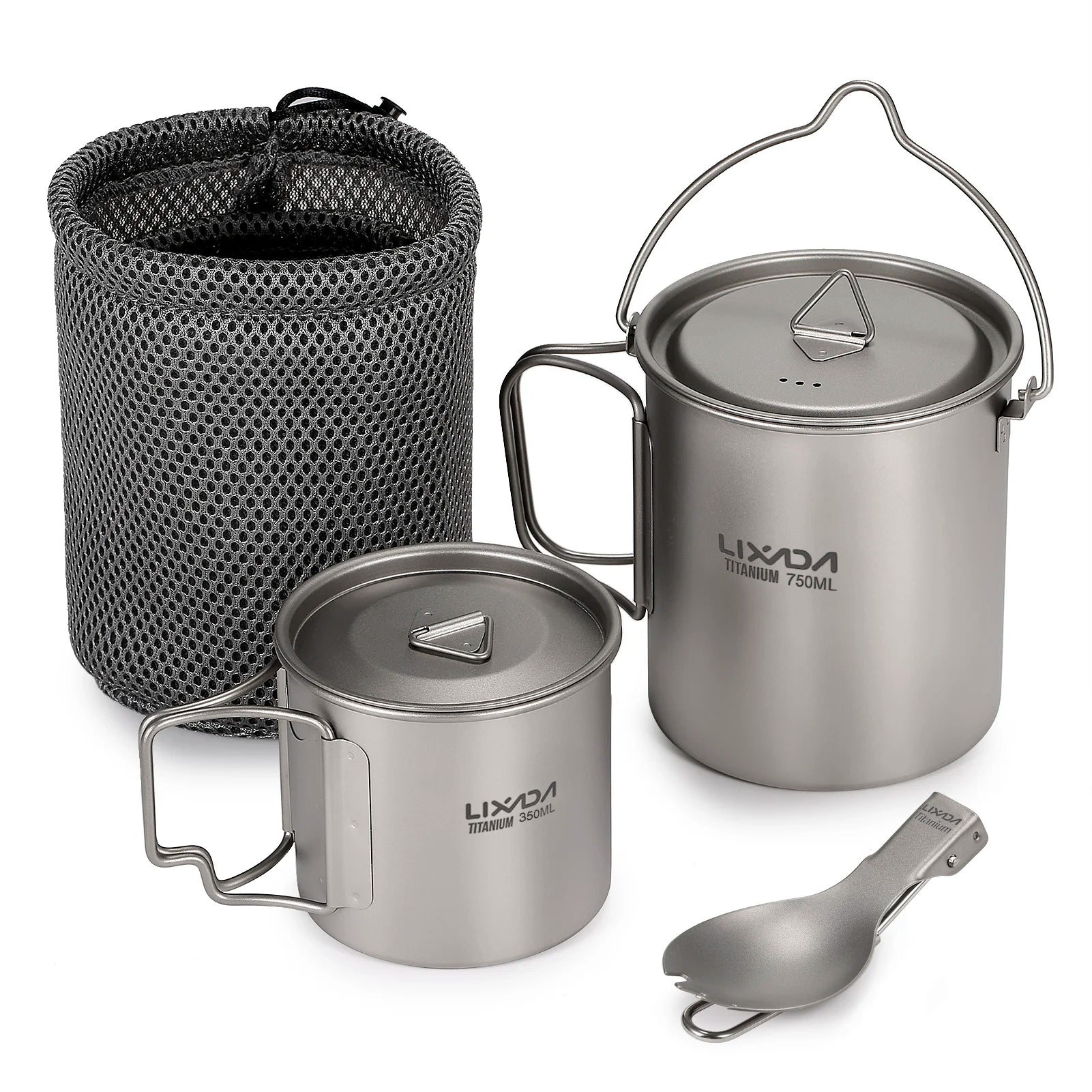 Lixada Titanium Camping Cup Set