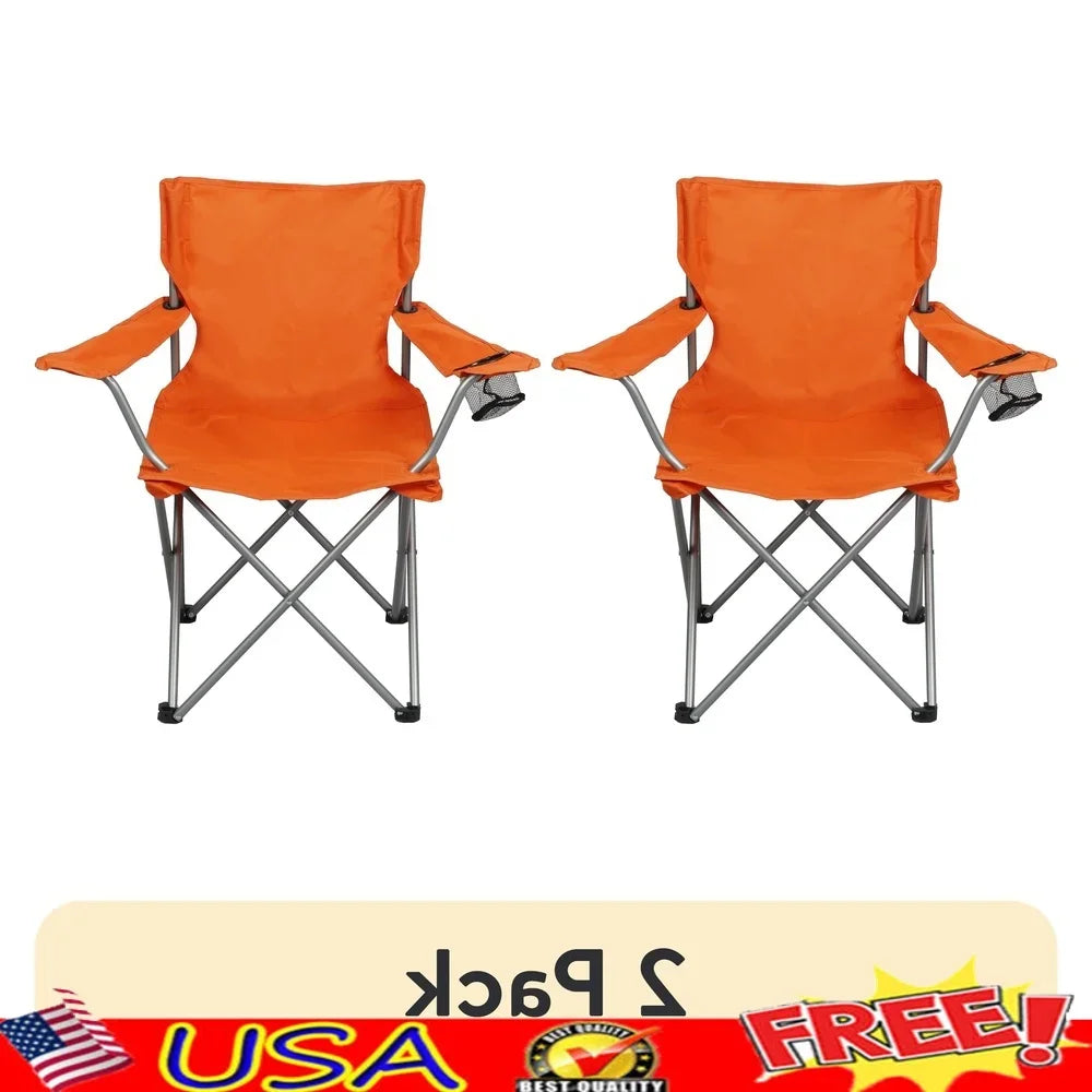 Portable Folding Camp Chair (2-Pack)